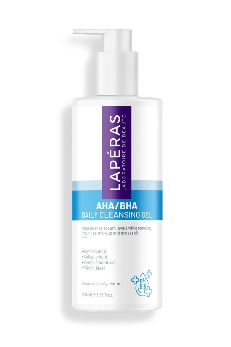 Akne ve Sivilce Karşıtı AHA/BHA Arındırıcı Günlük Yüz ve Vücut Temizleme Jeli 400ml - LAPÉRAS
