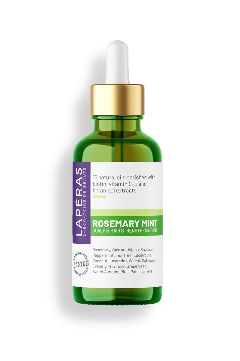 Doğal Biberiye Yağı Kompleksi Yıpranmış Dökülen Saçlara Hızlı Saç Uzatan Biotinli Vegan Saç Bakımı 50 ml - LAPÉRAS