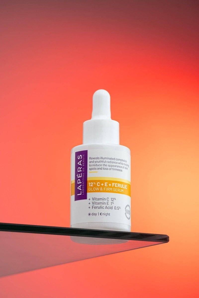 Aydınlatıcı ve Sıkılaştırıcı 12% Vitamin C + E + Ferulic Acid Koyu Leke Karşıtı Serum - LAPÉRAS