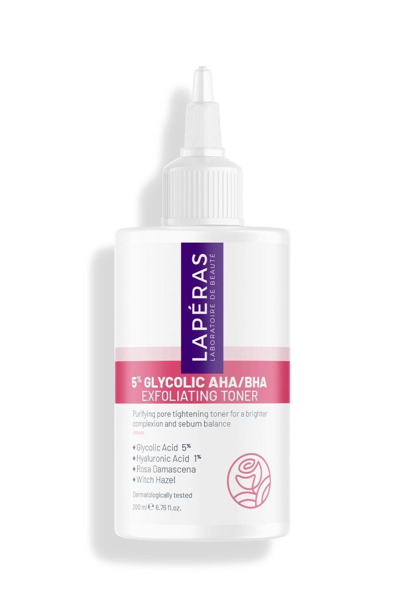 Aydınlatıcı ve Gözenek Sıkılaştırıcı 5% Glycolic AHA/BHA Cadı Fındığı Tonik 200 ml - LAPÉRAS