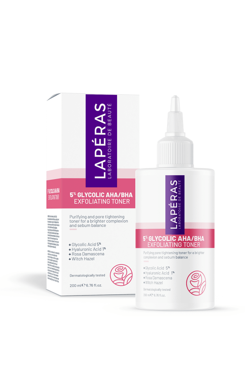 Aydınlatıcı ve Gözenek Sıkılaştırıcı 5% Glycolic AHA/BHA Cadı Fındığı Tonik 200 ml - LAPÉRAS